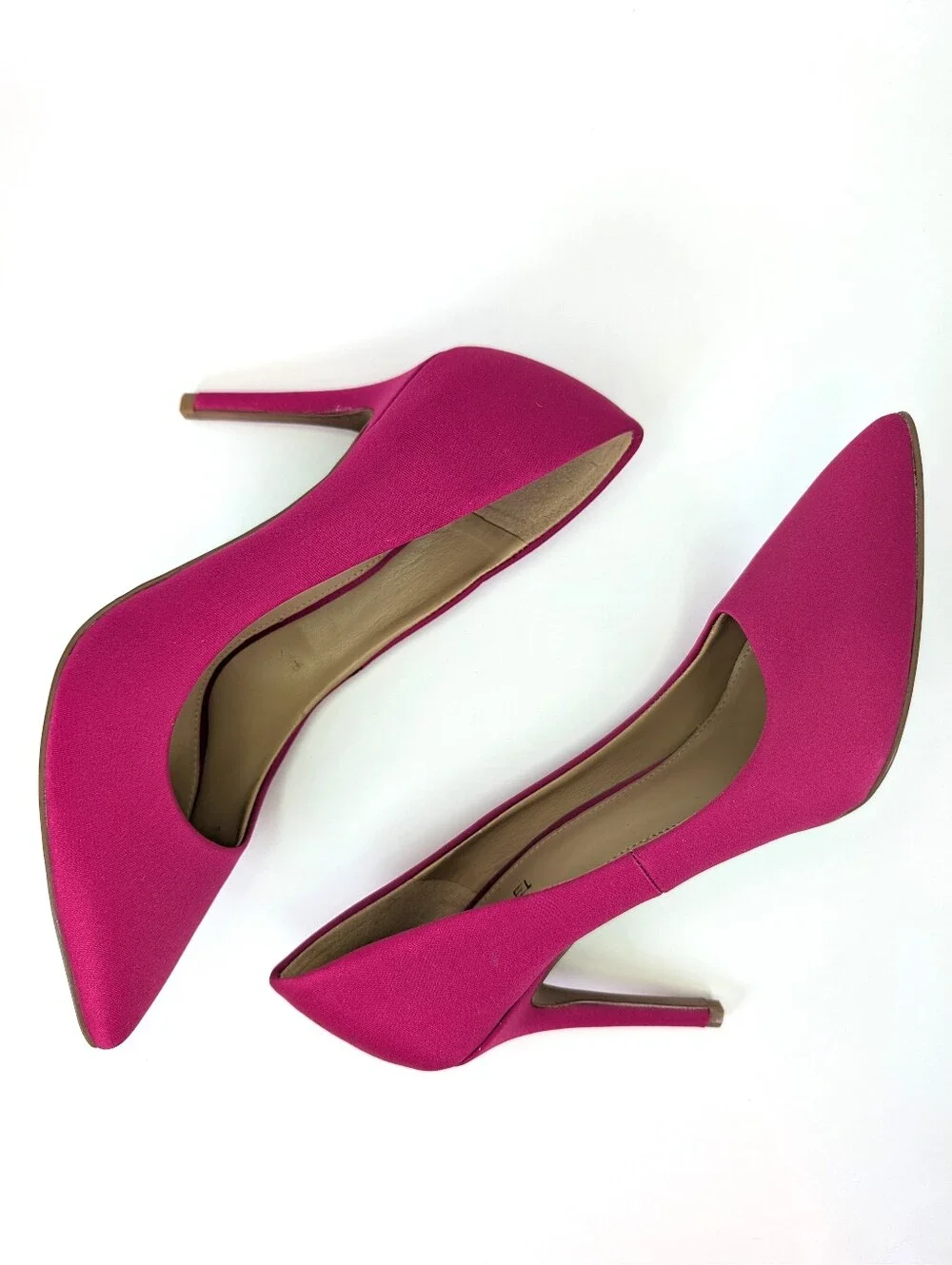 Michael By Michael Kors Hot Pink Stiletto Pump Heels  Pointy Toe Fushia Size 6